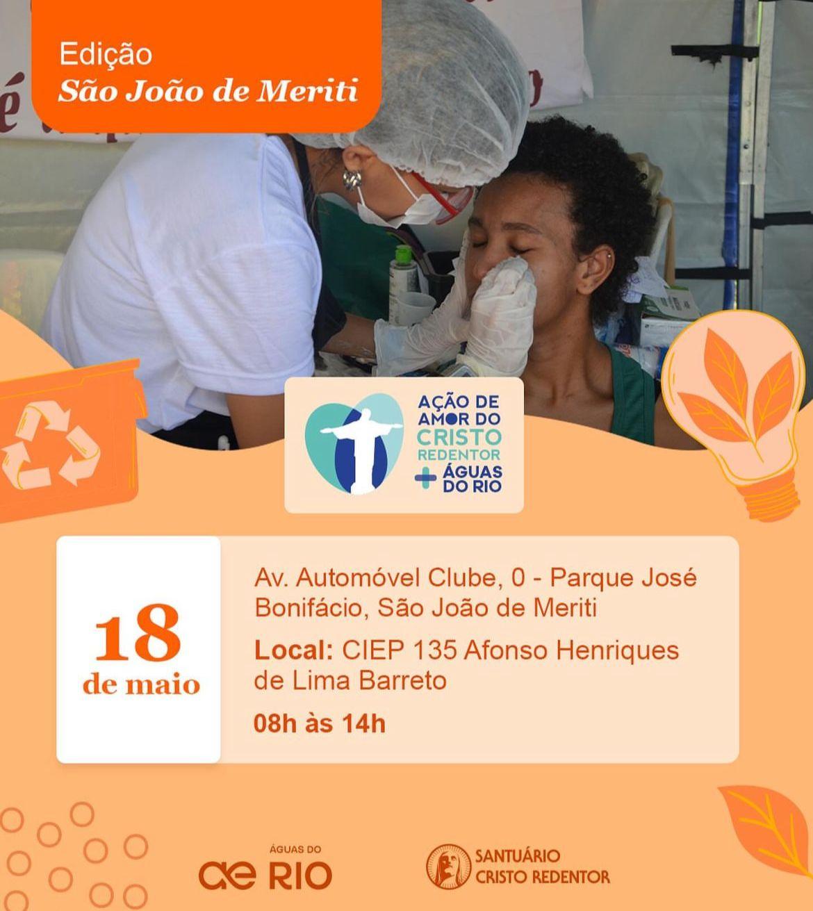 Ação de Amor do Cristo Redentor leva serviços gratuitos a São João de Meriti