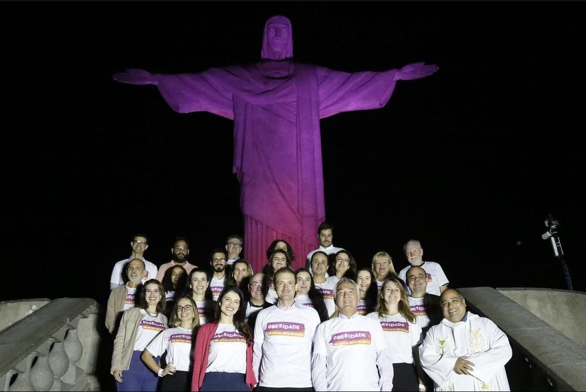 Congresso da ABESO teve Cristo Redentor iluminado e discussão ampla sobre a Obesidade e suas causas, doenças associadas e possibilidades de prevenção e tratamento