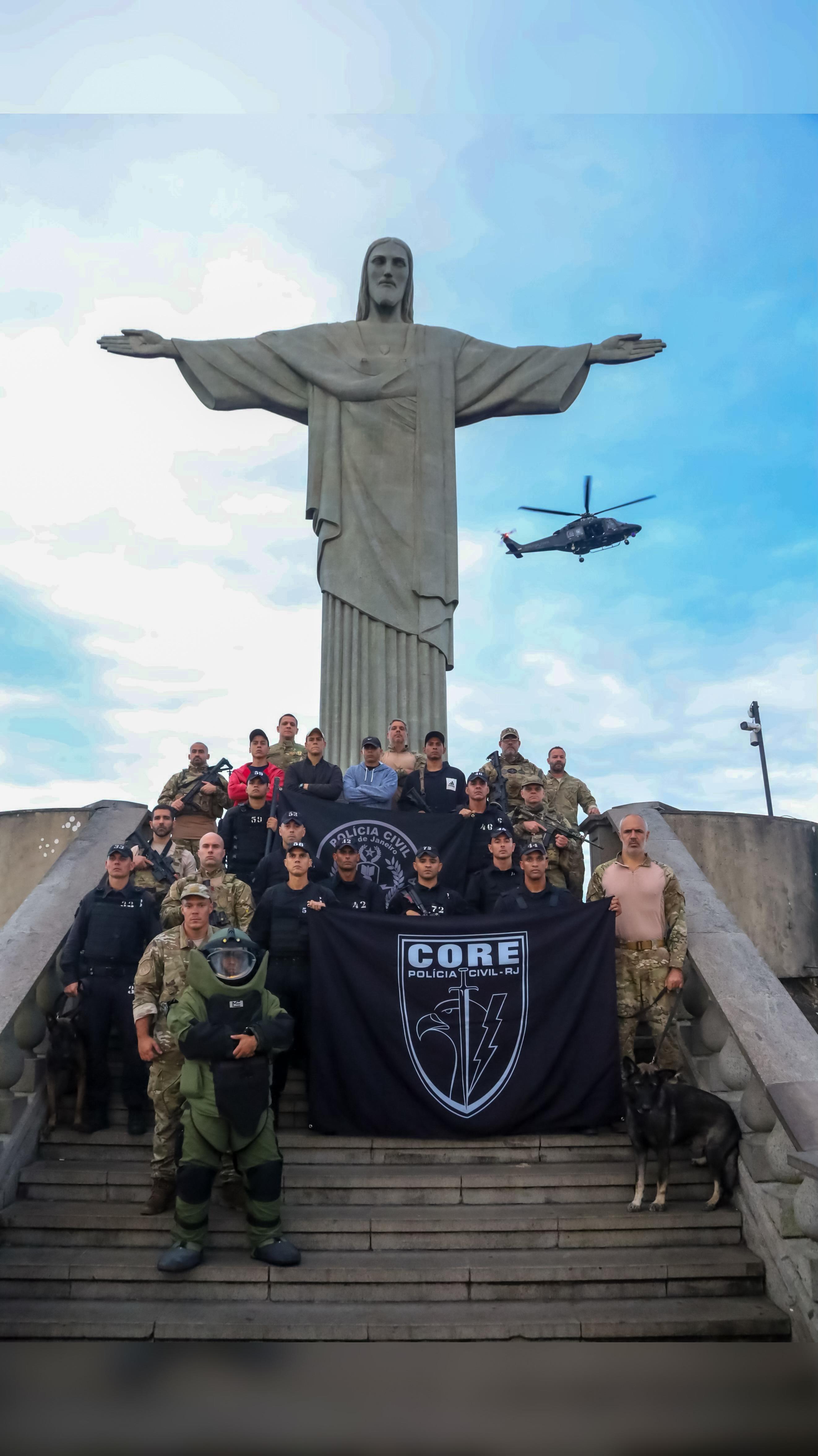 Polícia Civil e Santuário Cristo Redentor realizam treinamento conjunto em preparação para eventos internacionais