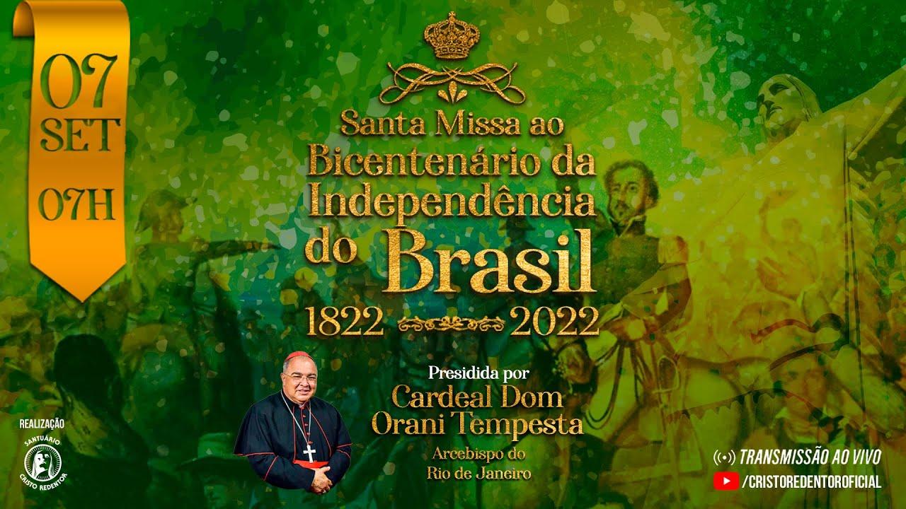 Santa Missa celebra o Bicentenário da Independência do Brasil e o Centenário do Congresso Eucarístico Nacional