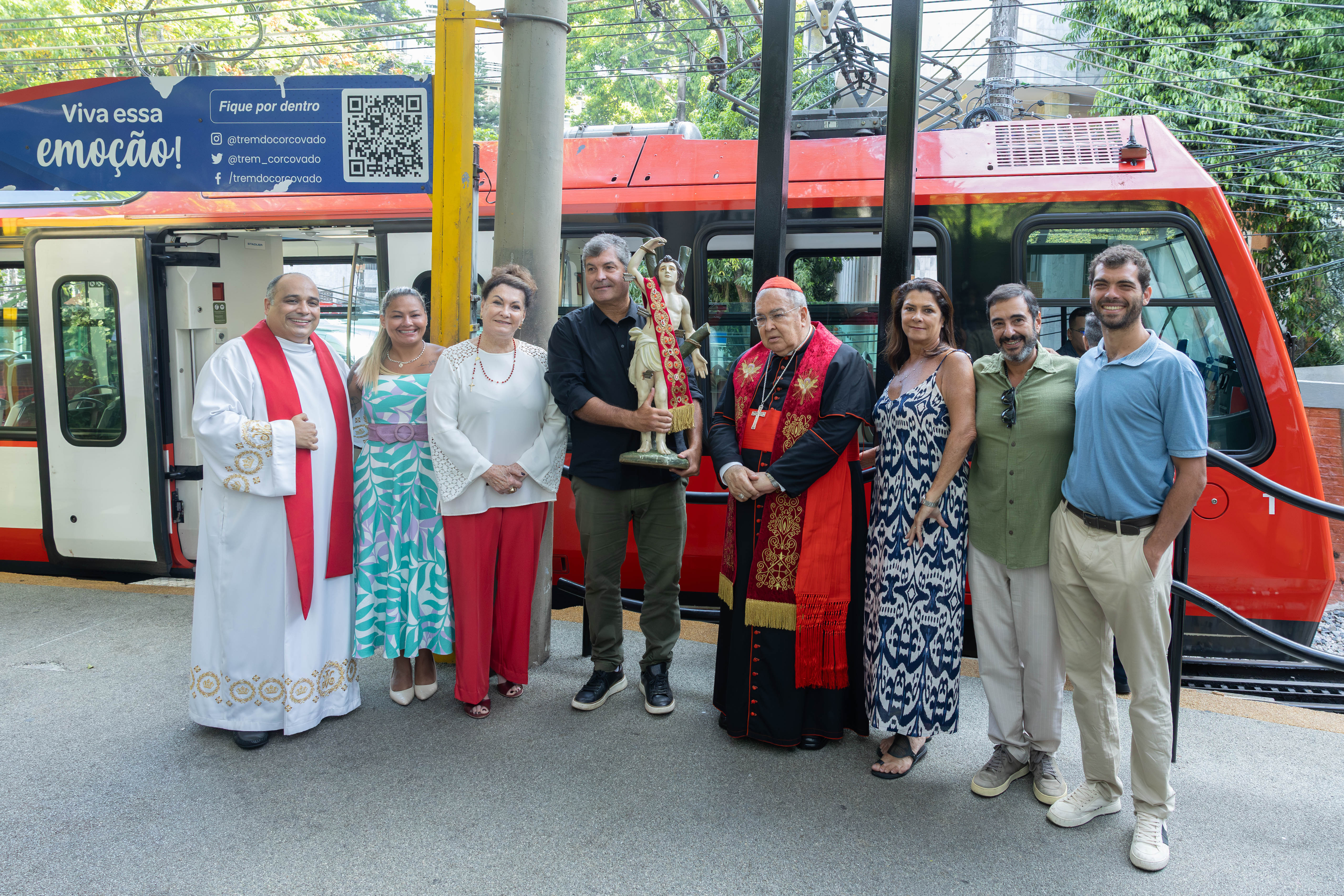 São Sebastião no Trem do Corcovado